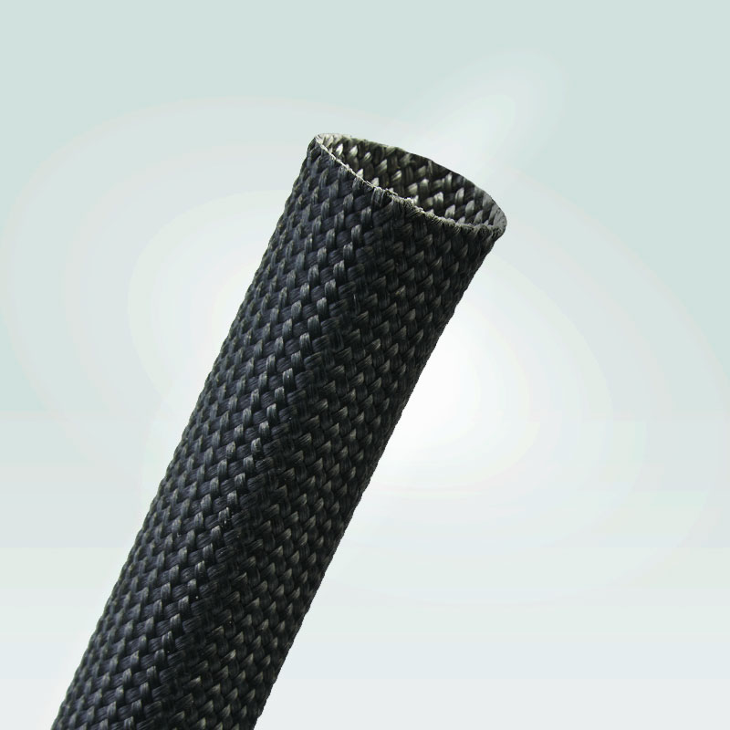 Enhanced high temperature fiberglass braided sleeving